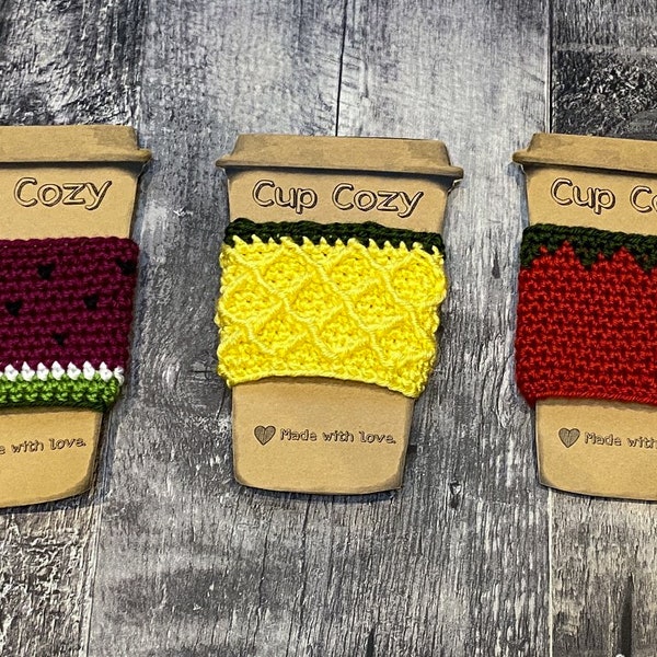 Summer Fruit Coffee Cozy Trio