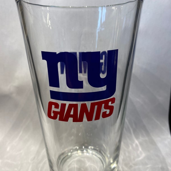 New York Giants Wine Glass Etsy