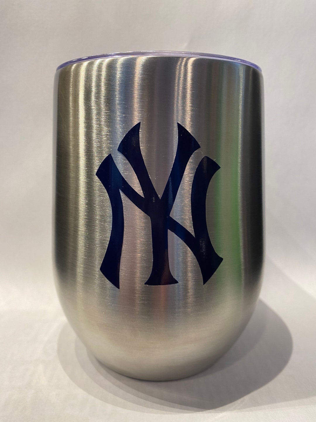 New York Yankees Wine Tumbler Etsy