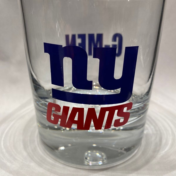 New York Giants Wine Glass Etsy