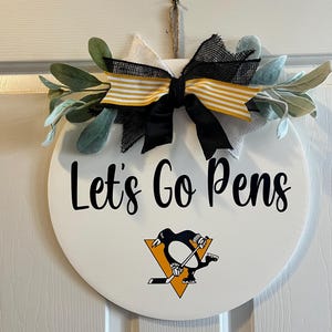 Pittsburgh Penguins Door Sign