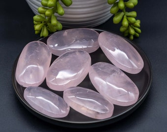 Rose Quartz Palm Stone