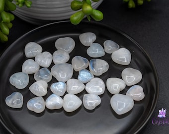 Moonstone Moon/Star/Heart Carving