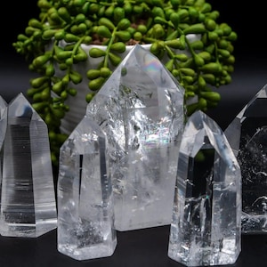 High Quality Semi Polished Lemurian Quartz Tower From Brazil - 51mm-124mm