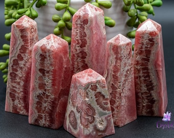 Tour en rhodochrosite de haute qualité provenant d'Argentine