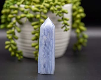Blue Lace Agate Tower 4"