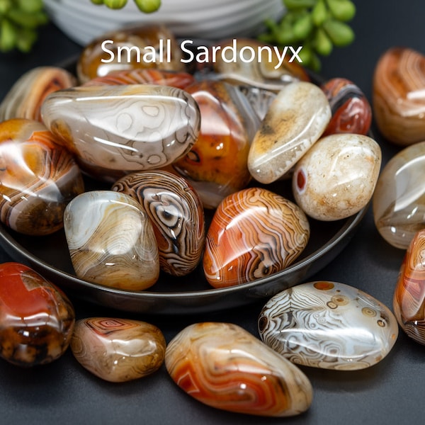 Sardonyx Tumbles | Silk Agate Tumbles