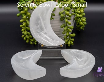 Selenite Bowl - Moon 4"-6.5"