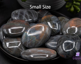 Pierre de palmier labradorite - Flash orange