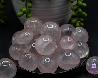 Pierre roulée en quartz rose