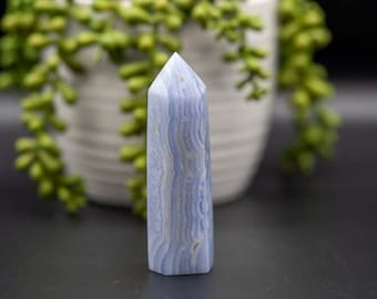 Blue Lace Agate Tower 4"