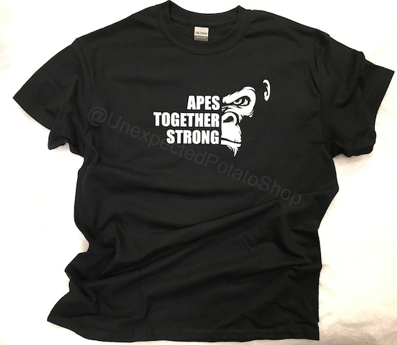 APES TOGETHER STRONG Gorilla Shirt for Adults Kids or Baby - Etsy