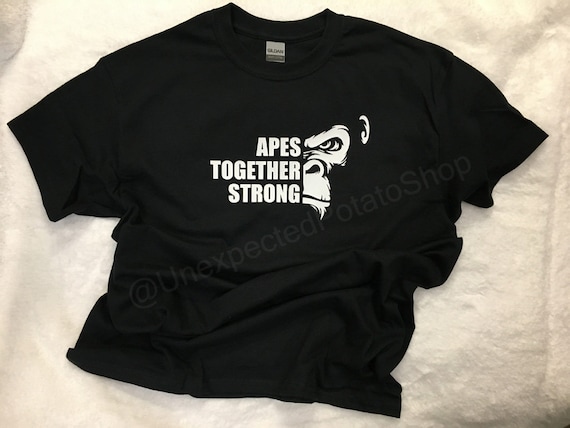 APES TOGETHER STRONG Gorilla Shirt for Adults Kids or Baby - Etsy