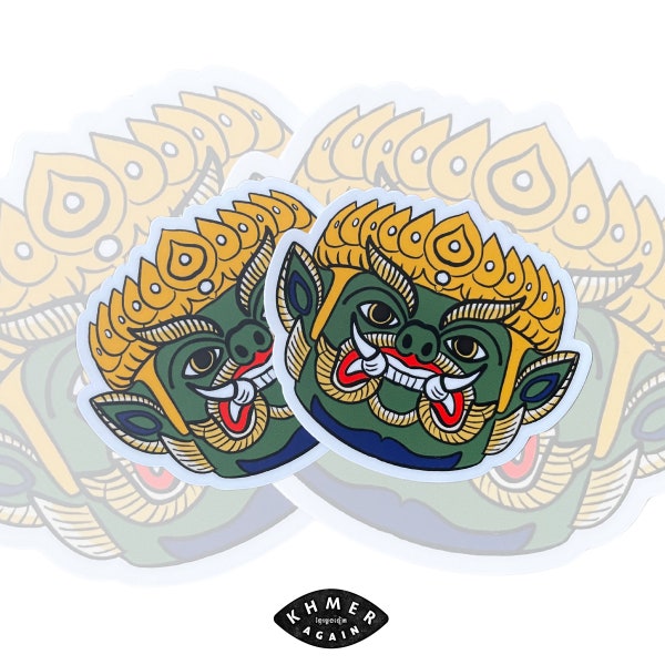 YEAK | Demon Sticker | Khmer Sticker | Vinyl Sticker