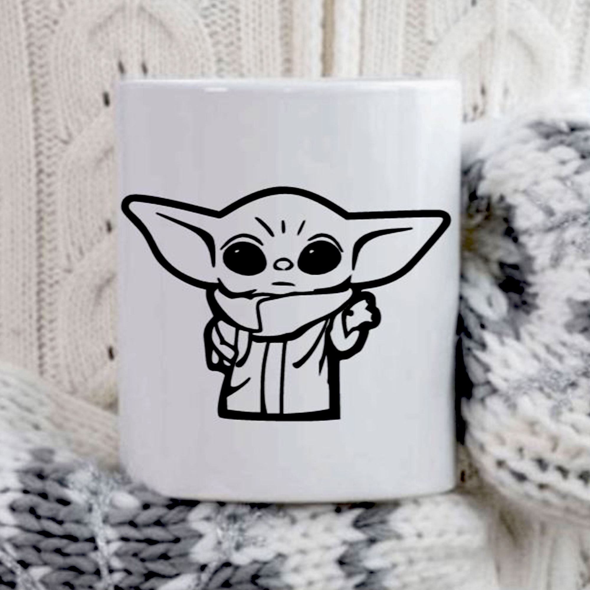 baby yoda decal set baby yoda sticker star wars decal etsy