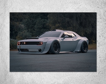 2019 19 Dodge Challenger Redeye SRT Blue Print Art Photo 11/"x14/" Mopar Poster