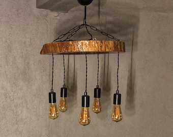 Wood Pendant Lamp - Ceiling Lamp Pendant Light Dining Room Lighting Wooden Pendant Lamp Wood Chandelier