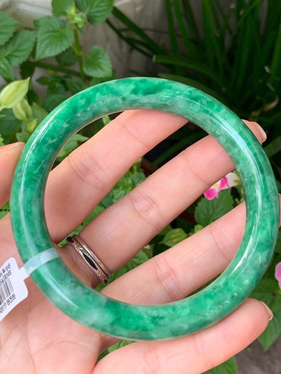 Jade Light Green Color Bangle Bracelet Jade Bangle inner Etsy