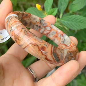 Agate gemstone bracelet bangle, Agate bangle, Gemstone Bangle (inner diameter: 56.6MM/2.23”)#082347222