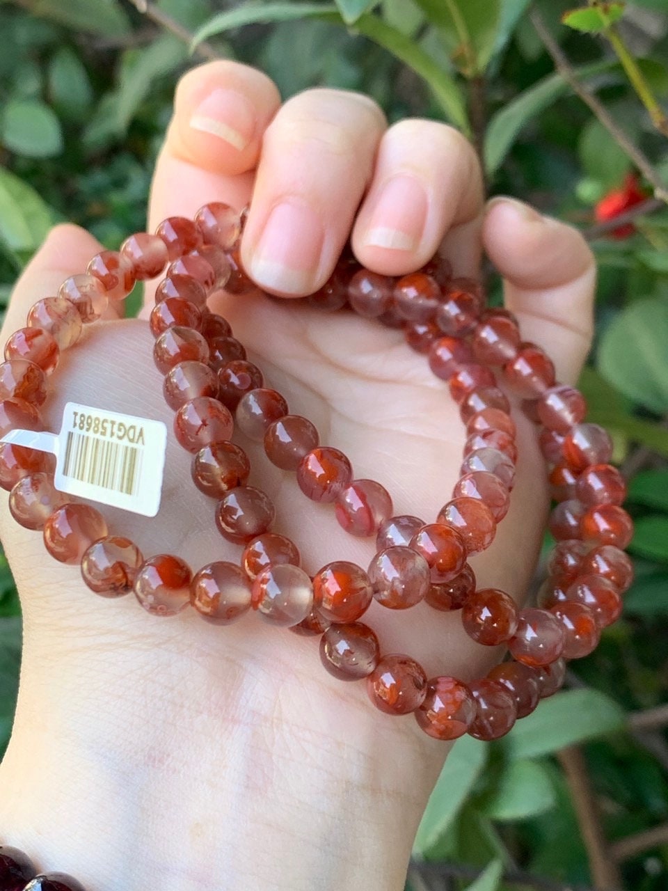 Agate Translucent Gemstone Bracelet |necklace 7.3MM Bead