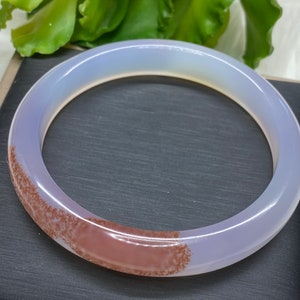 Chalcedony Agate gemstone  bangle, Agate bangle, Chalcedony bangle (inner diameter: 60MM/2.37)#6154