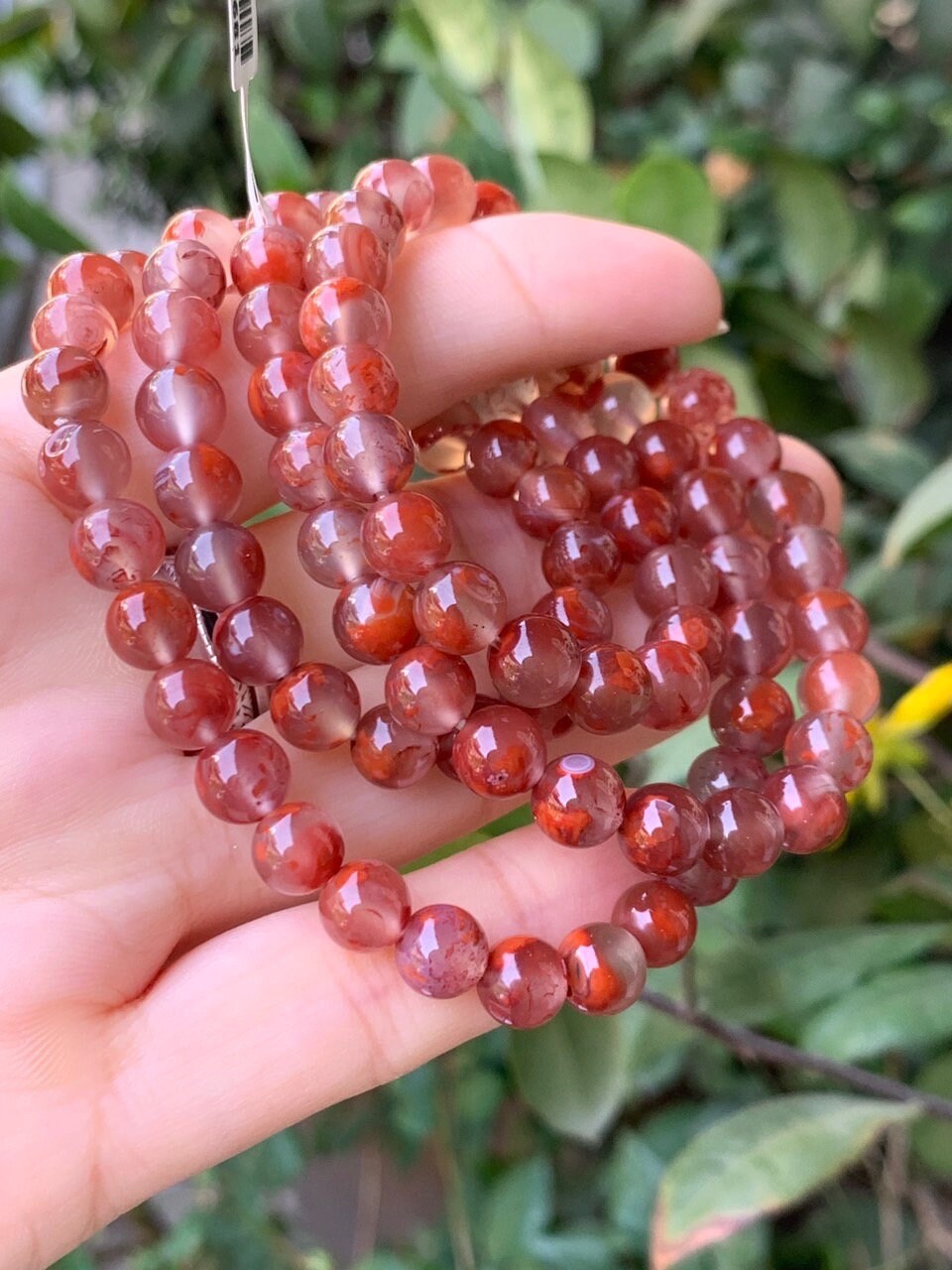 Agate Translucent Gemstone Bracelet |necklace 7.3MM Bead