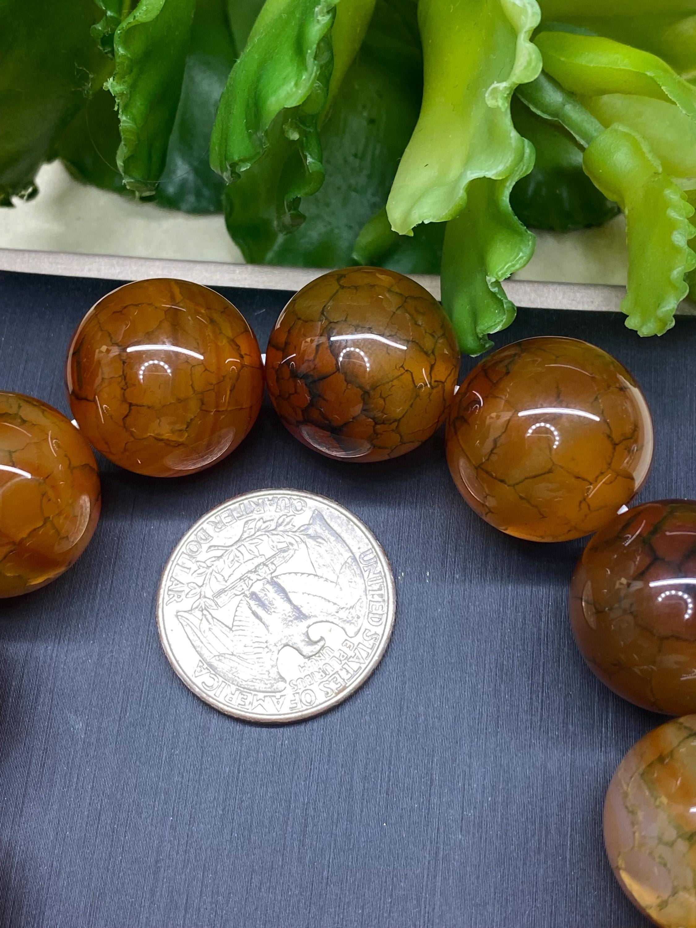 Dragon Scale Agate Natural Gemstone Bracelet 19.3-20MM