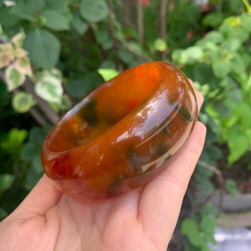 Shops Jade gemstone bangle handmade, jade bangle
