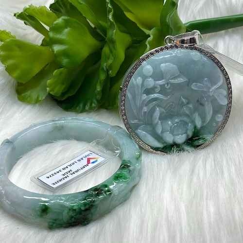 Lapis Gemstone Bangle Bracelet, Natural Stone (55.2mm/2.17