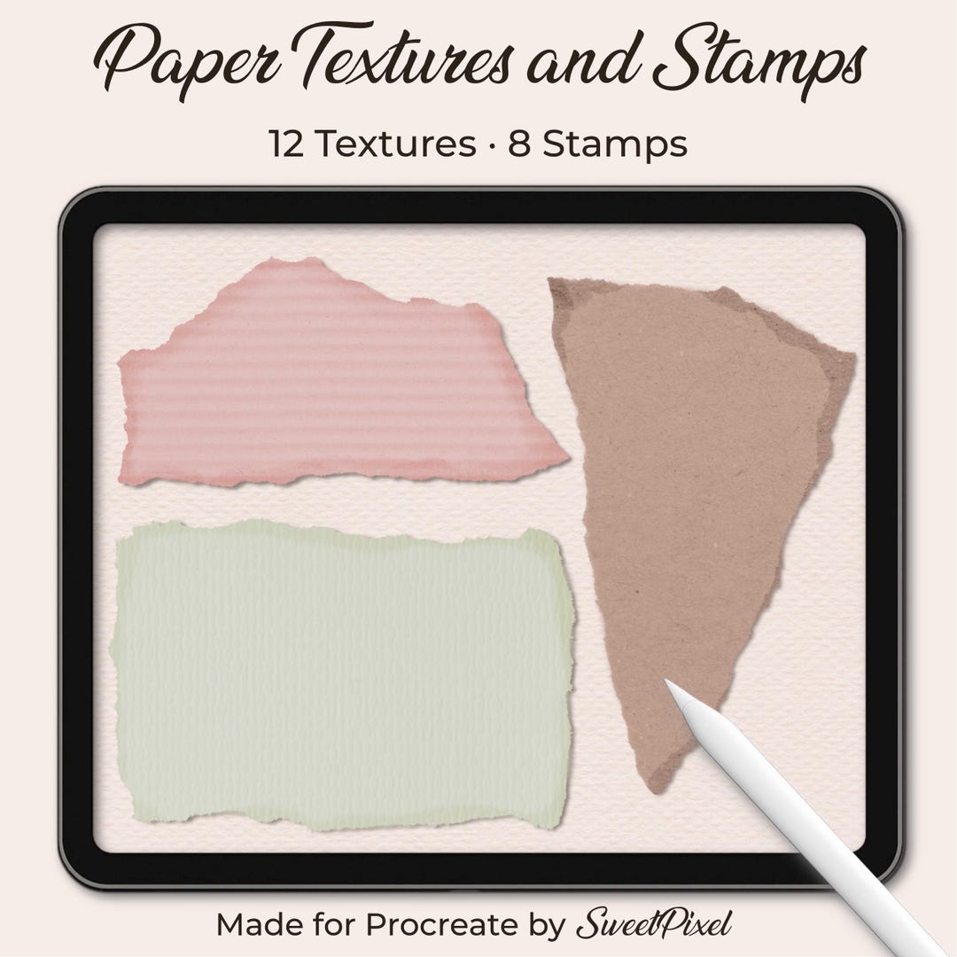 Procreate Paper Texture Brushes, Realistic Paper Grain for Ipad ...
