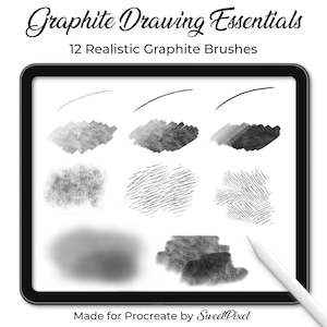 Procreate Graphite Brushes | Realistic Shading & Sketching (Digital Download)