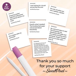 Procreate Alcohol Marker Brush Set, Witchy Nights Coloring Pages (Digital Download) image 10