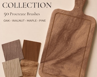 Wood Texture Brushes for Procreate | Realistic Wood Grain, Natural Surface Effects & Seamless Textures