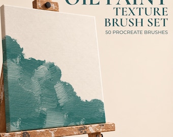 Pennelli per pittura a olio in Procreate – 50 pennelli con texture realistiche per pittura a olio, arte su tela e pittura digitale