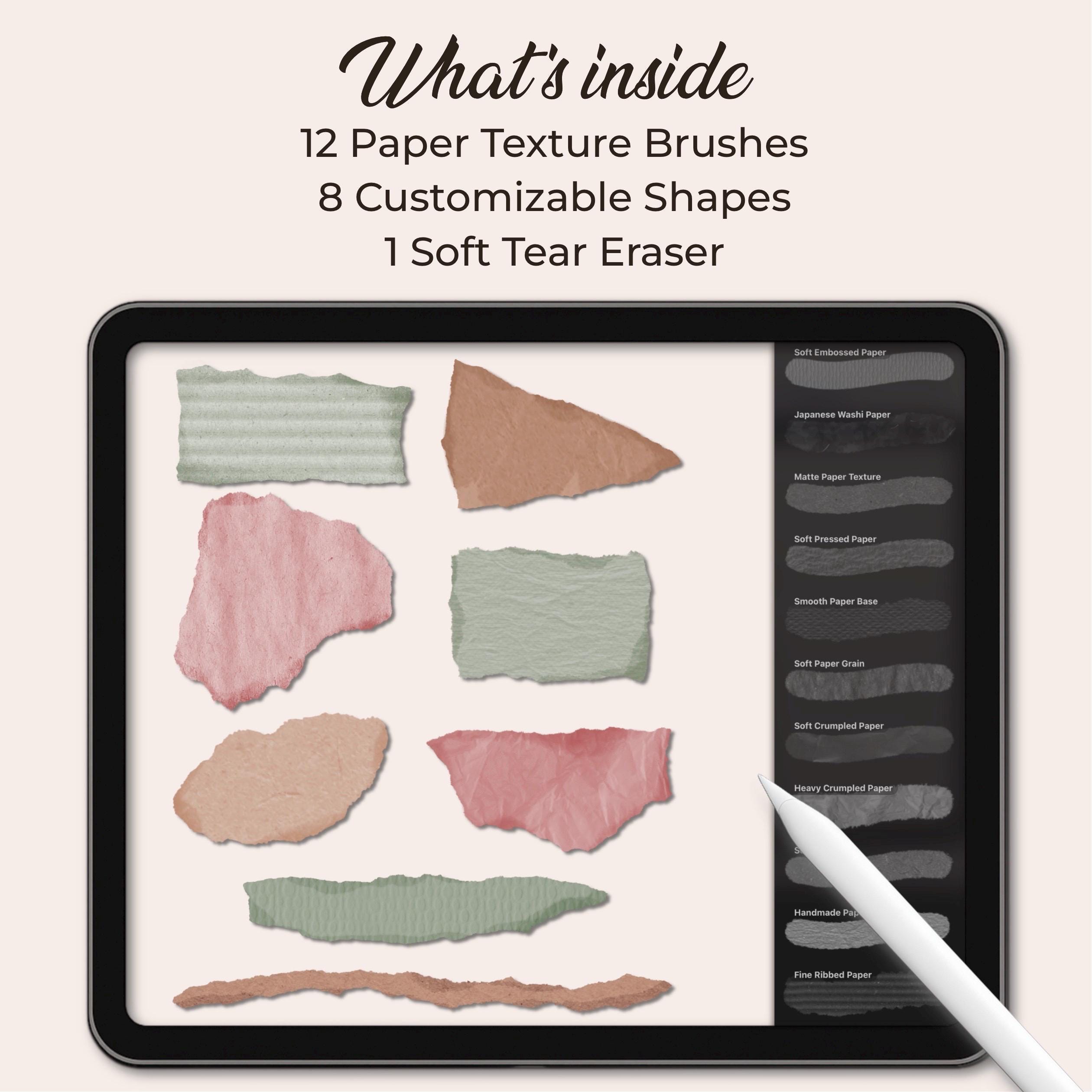 Procreate Paper Texture Brushes, Realistic Paper Grain for Ipad ...