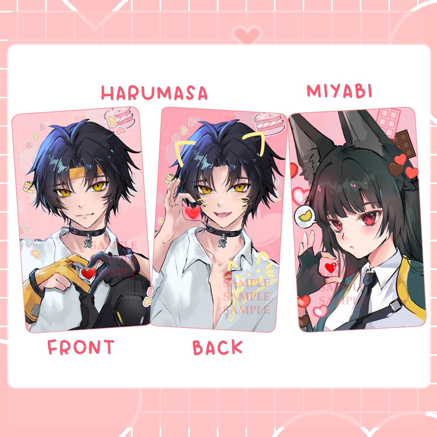 Harumasa & Miyabi Photocards | Zenless Zone Zero Section 6 - Etsy