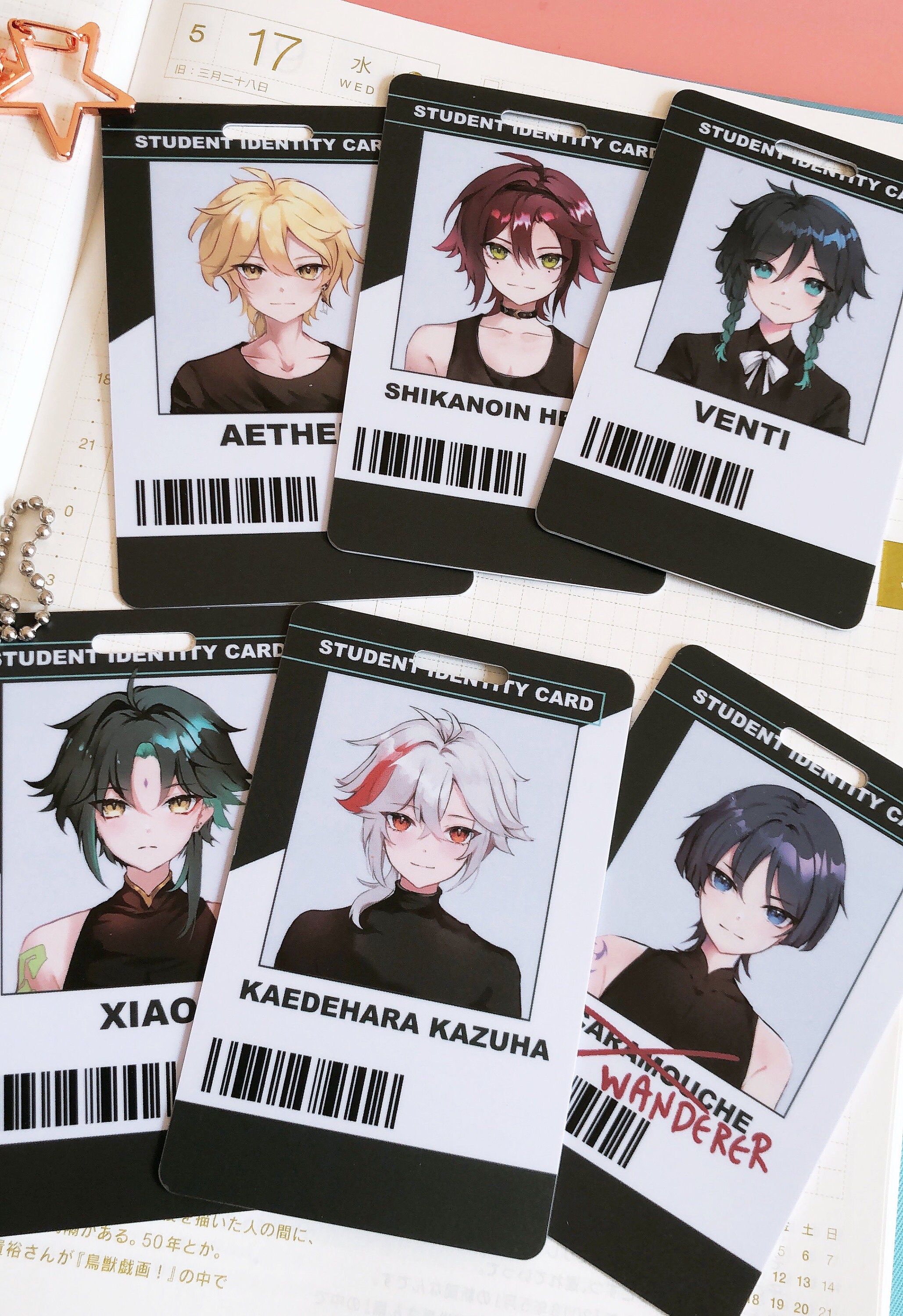 Genshin Impact [ Boys Next Door ] Series Anemo Edition | ID Cards ...