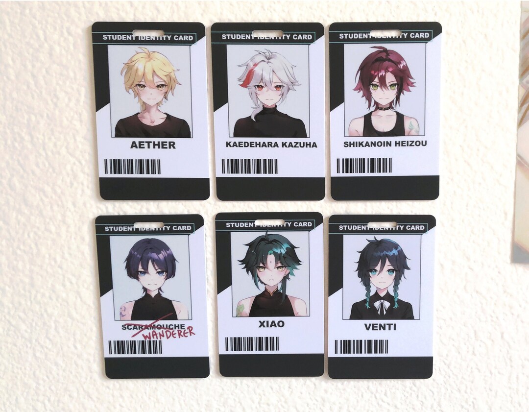 Genshin Impact [ Boys Next Door ] Series Anemo Edition | ID Cards ...