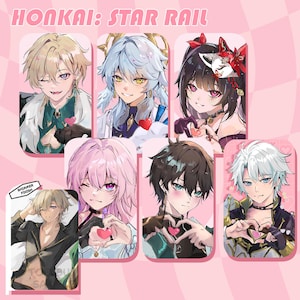 NEU + WIEDERAUFLAGUNG | Honkai Star Schiene Herz Fotokarten | 7 März Danheng Sparkle Aventurin Sonntag Phainon