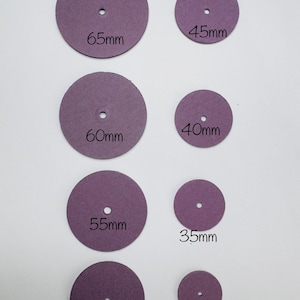 Cardboard discs 30-65, pack of 20