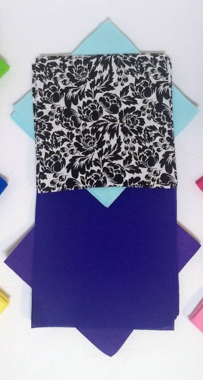 Pre-cut Rag Quilt Kit - Easy Quilt Kit, Bright Floral Rag Quilt Kit ...