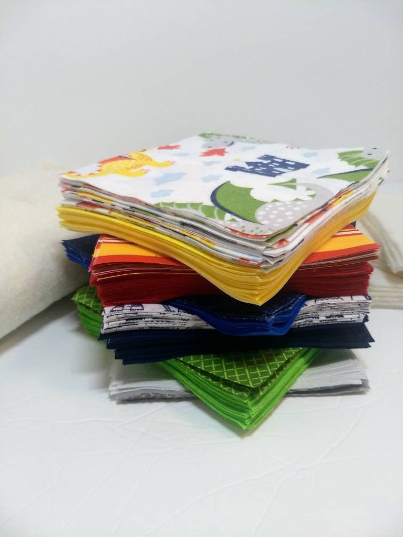 Pre-cut Rag Quilt Kit - Easy Quilt Kit, Knights and Dragons Rag Quilt ...