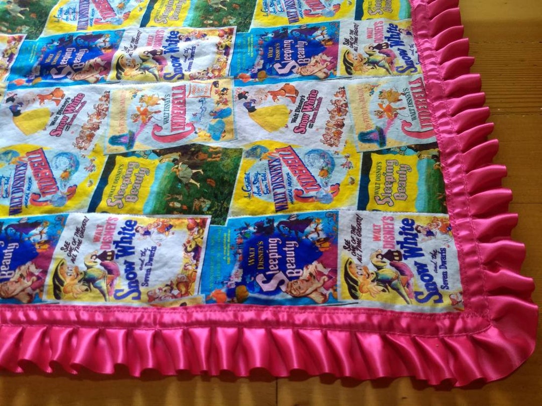 Vintage Princess Baby Blanket, Vintage Cinderella, Vintage Snow White, Vintage Sleeping Beauty