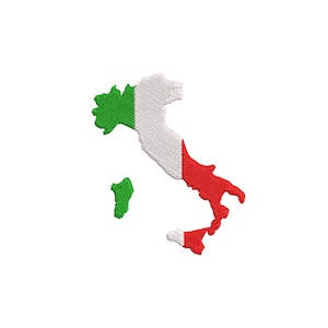 4 Größen ""Italien"" Stickdatei, Stickdatei."
