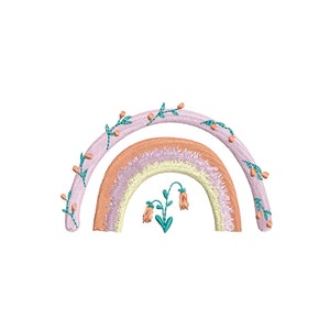 7 Sizes &quot;Rainbow&quot; Machine Embroidery Design