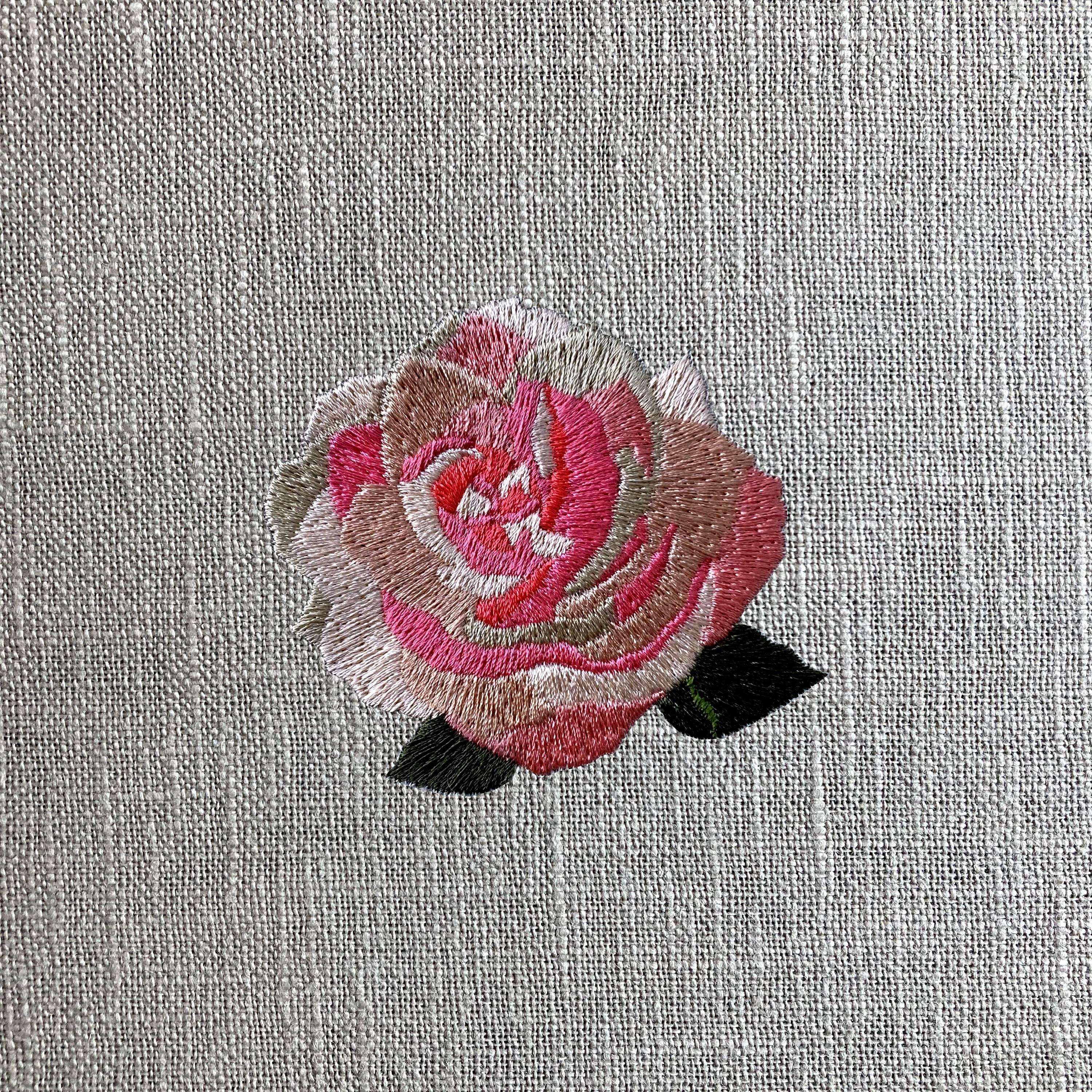 Machine Embroidery Rag Roses 5 Sizes