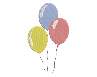 12 Sizes "3 Balloons" Machine Embroidery Design