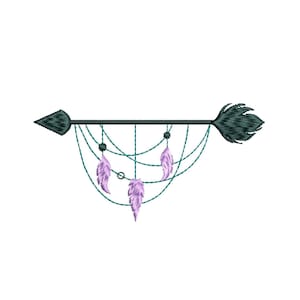 7 Sizes &quot;Boho Arrow&quot; Machine Embroidery Design