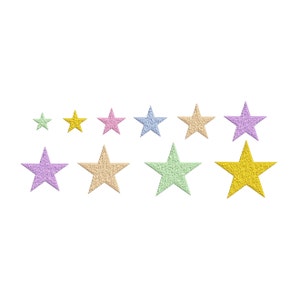 20 tamanhos &quot;estrela&quot; máquina de bordado design