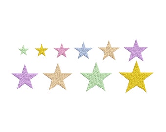 20 Sizes "Star" Machine Embroidery Design